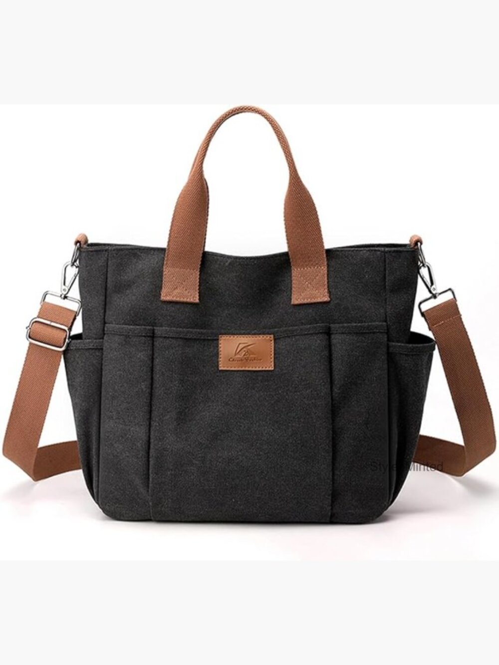 Canvas Tote Bag Lightweight Work Handbag Travel Crossbody Purse